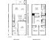 Detailed floor plan showing layout of the home's two stories at 2080 Old Rivers Rd, Concord, NC 28027