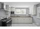 Charming kitchen with white cabinetry, and a stainless steel range hood at 220 W Bell St, Statesville, NC 28677