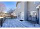 Wooden deck with a metal swing at 280 Bonaventure Dr, Salisbury, NC 28147