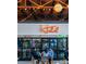 Exterior of Halal Street Food with outdoor seating under decorative string lights, creating an inviting dining atmosphere at 3018 Casting St # 20, Charlotte, NC 28206