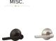 Image displays two options for door handle hardware: black and silver at 3018 Casting St # 20, Charlotte, NC 28206