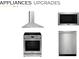 New stainless steel kitchen appliances including range, vent hood, microwave, and dishwasher at 3018 Casting St # 20, Charlotte, NC 28206