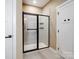 Sleek bathroom shower with glass enclosure and modern fixtures at 6420 Cambridge Dr, Harrisburg, NC 28075