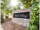 Stone monument sign for Shiloh Village neighborhood entrance at 10836 Clark St, Davidson, NC 28036