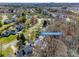 Aerial view of the neighborhood with home and property address at 11000 White Stag Dr, Charlotte, NC 28269