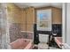 Retro bathroom featuring colorful tiles and fixtures under natural light at 133 Sutton S Rd, Fort Mill, SC 29708