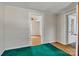 A bedroom view that gives a look into another room featuring a ceiling fan at 133 Sutton S Rd, Fort Mill, SC 29708