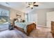 Comfortable main bedroom with a ceiling fan, and neutral colors at 1474 Callender Nw Ln, Charlotte, NC 28269