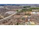 Aerial view showing the location of the property near a highway and a storage facility at 1740 Young Dr, Conover, NC 28613