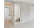 Hallway leading to bedroom, bathroom, closet and featuring neutral carpeting at 3010 Uxbridge Woods Ct, Charlotte, NC 28205