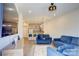 Spacious open concept living area flowing into kitchen with luxury vinyl plank flooring at 3630 N Davidson St, Charlotte, NC 28205