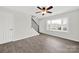 Living room featuring modern flooring and staircase to second floor at 430 Stoneycreek Ln, Rock Hill, SC 29730