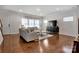 Bright living room with hardwood floors, neutral paint and lots of natural light at 514 Nixon Rd, Belmont, NC 28012