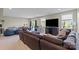 Spacious living room with a large sectional sofa, a flat-screen TV, and lots of natural light at 7200 Irongate Dr, Lancaster, SC 29720