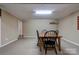 Finished basement with dining area and built in shelving for storage at 1925 S Lafayette St, Shelby, NC 28152