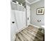 Clean bathroom featuring shower with neutral walls and modern flooring at 1937 Hickory Dr, Lancaster, SC 29720