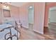 Charming bathroom featuring a claw foot tub, modern vanity, and access to closet at 2025 Sojourn Rd, Marshville, NC 28103