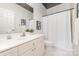 Bathroom with a neutral color palette and a shower and tub combination at 2320 Christensens Ct, Charlotte, NC 28270