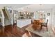 Modern eat-in kitchen featuring granite countertops, stainless appliances, and an island at 2437 Grinstead Ct, Clover, SC 29710