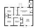 Detailed floor plan layout showcasing bedroom, kitchen, living room, and storage dimensions for space planning and visualization at 2500 Danforth Ln, Charlotte, NC 28208