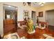 Cozy dining area with hardwood floors and an open view to the kitchen at 313 Garner Dr, Salisbury, NC 28146