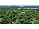 Aerial view of a residential area, highlighting the home's proximity to local schools at 3615 Henshaw Rd, Charlotte, NC 28209