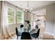 Dining area with abundant natural light and kitchen access at 388 Speedway Nw Pl # 1, Concord, NC 28027