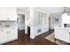 Elegant dining area featuring dark wood floors and tasteful decorations at 4000 Bridgewood Ln, Charlotte, NC 28226