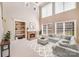 Bright living room with fireplace, built-in shelves, and comfortable seating at 485 Sutro Forest Nw Dr, Concord, NC 28027