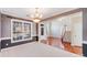 Formal living room view with the stairs and front door at 485 Sutro Forest Nw Dr, Concord, NC 28027