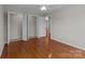 Bedroom with closet and hardwood floors at 515 Panhandle Rd, Gold Hill, NC 28071