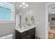 Contemporary bathroom with gray walls, a white counter top, under-mount sink, and chrome faucet at 664 Bluff Loop Rd # 202, Rock Hill, SC 29730