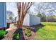 Exterior view of the shed and surrounding landscape and yard space at 723 W Zion Church Rd, Shelby, NC 28150