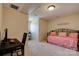 Bright spare bedroom offering a daybed, desk, and neutral tones with plush carpeting at 723 W Zion Church Rd, Shelby, NC 28150