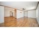 Spacious living room featuring hardwood flooring and light-filled atmosphere at 127 Barry Oak Rd, Statesville, NC 28625