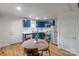 Modern kitchen with stainless steel appliances, sleek cabinetry, and an adjacent dining area at 1605 5Th St, Statesville, NC 28625