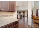 A lovely view of the kitchen and connecting living spaces in the home at 2605 Lakefront Dr, Belmont, NC 28012