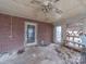 Enclosed porch with brick walls, dual doors, and windows, awaiting refreshing at 3021 Whitson Rd, Gastonia, NC 28054