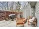 The outdoor patio with seating and a grill for enjoying outdoors at 3224 Heathstead Pl, Charlotte, NC 28210