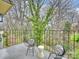 Relaxing balcony furnished with chairs and a small table, offering a serene outdoor space at 3504 Colony Rd # R, Charlotte, NC 28211