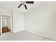 Bedroom featuring a ceiling fan and easy access to an adjoined room at 41062 Calla Lily St, Fort Mill, SC 29707