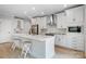 This kitchen is bright and spacious with a center island that includes seating at 9615 Riviera Dr, Sherrills Ford, NC 28673