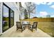 Outdoor patio features furniture, sliding glass door and large backyard space at 9615 Riviera Dr, Sherrills Ford, NC 28673