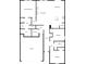 Detailed floor plan showcases primary bedroom, living room, kitchen, and garage layout at 9819 Festival Way, Charlotte, NC 28215