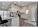 Kitchen featuring white cabinetry, modern appliances, and stylish countertops at 108 Spiral Ln, Shelby, NC 28152