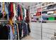 Walk-in closet with custom shelves and clothing racks for ample storage at 124 Sequoia Forest Dr, Mooresville, NC 28117