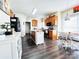 Spacious kitchen with wooden cabinets, central island, and modern appliances at 1743 Park Grove Nw Pl, Concord, NC 28027