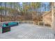 Inviting back deck featuring stylish outdoor seating, ideal for relaxing and entertaining in a private backyard setting at 220 Kenway Loop # 41, Mooresville, NC 28117