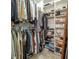 Organized walk-in closet with shelving and hanging racks provides ample storage space at 2338 Yadkin Ave # 503, Charlotte, NC 28205