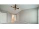 Bedroom featuring vaulted ceiling and ensuite bathroom at 3554 Laurenhurst Ln, Charlotte, NC 28270